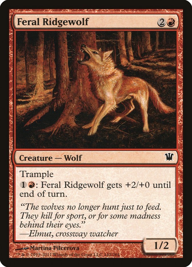 Feral Ridgewolf Magic The Gathering Innistrad