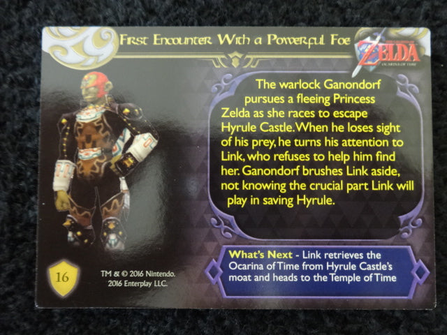 First Encounter With a Powerful Foe Enterplay 2016 Legend Of Zelda Collectable Trading Card Number 16