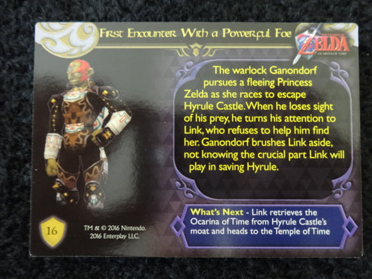 First Encounter With a Powerful Foe Enterplay 2016 Legend Of Zelda Collectable Trading Card Number 16