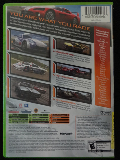 Forza Motorsports Microsoft Xbox