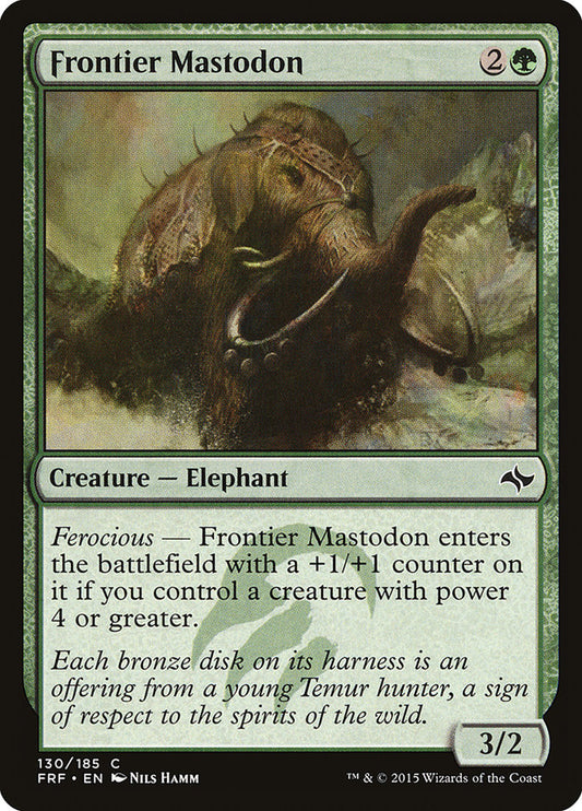 Frontier Mastodon - Magic The Gathering - Fate Reforged