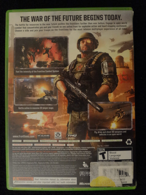 Frontlines Fuel Of War XBox 360