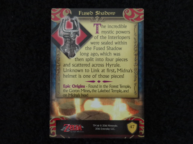 Fused Shadow Enterplay 2016 Legend Of Zelda Collectable Trading Card Number 47