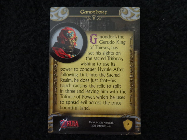 Ganondorf Enterplay 2016 Legend Of Zelda Collectable Trading Card Number 9