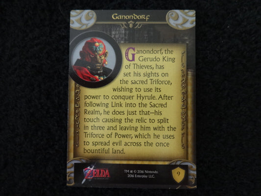 Ganondorf Enterplay 2016 Legend Of Zelda Collectable Trading Card Number 9