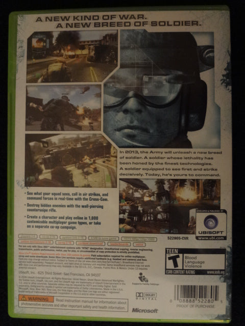 Ghost Recon Advanced Warfighter Xbox 360