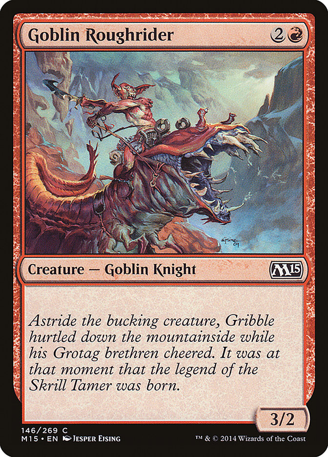 Goblin Roughrider - Magic The Gathering - Magic 2015 M15