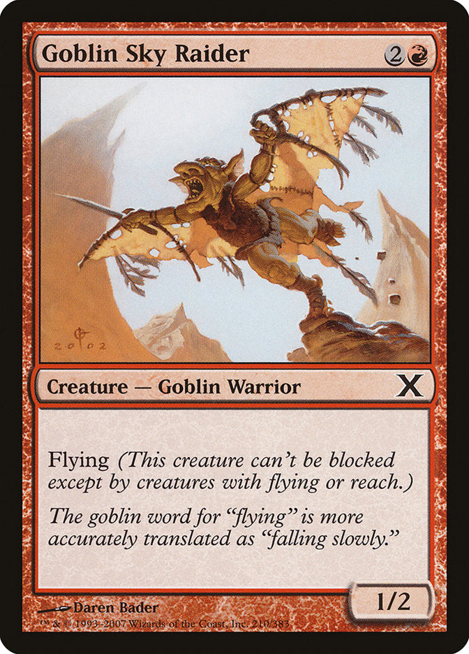 Goblin Sky Raider - Magic The Gathering - 10th Edition