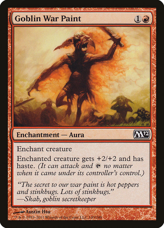 Goblin War Paint - Magic The Gathering - Magic 2012 M12