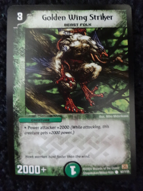 Golden Wing Striker Duel Masters Trading Card