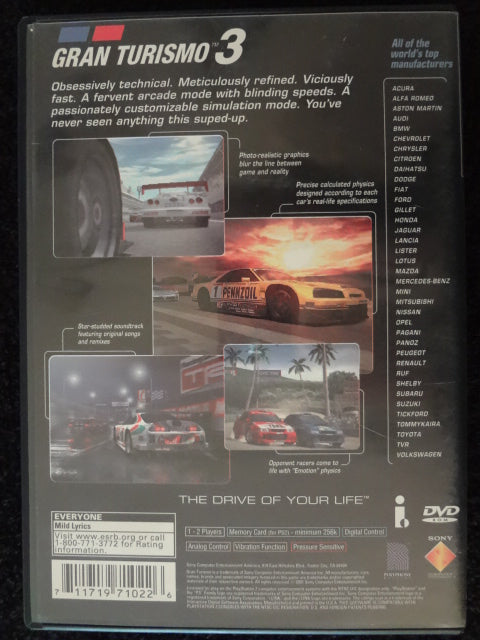 Gran Turismo 3 Sony PlayStation 2