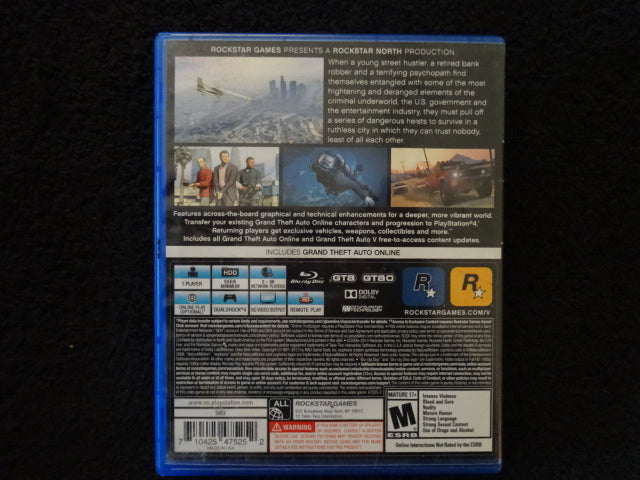 Grand Theft Auto V Sony PlayStation 4