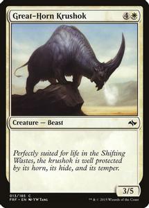 Great-Horn Krushok - Magic The Gathering - Fate Reforged