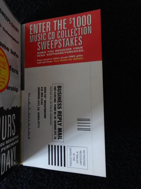 Joe Montana NFL Football Instruction Booklet Sega CD