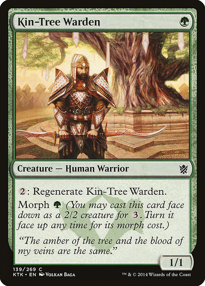 Kin-Tree Warden - Magic The Gathering - Khans of Tarkir