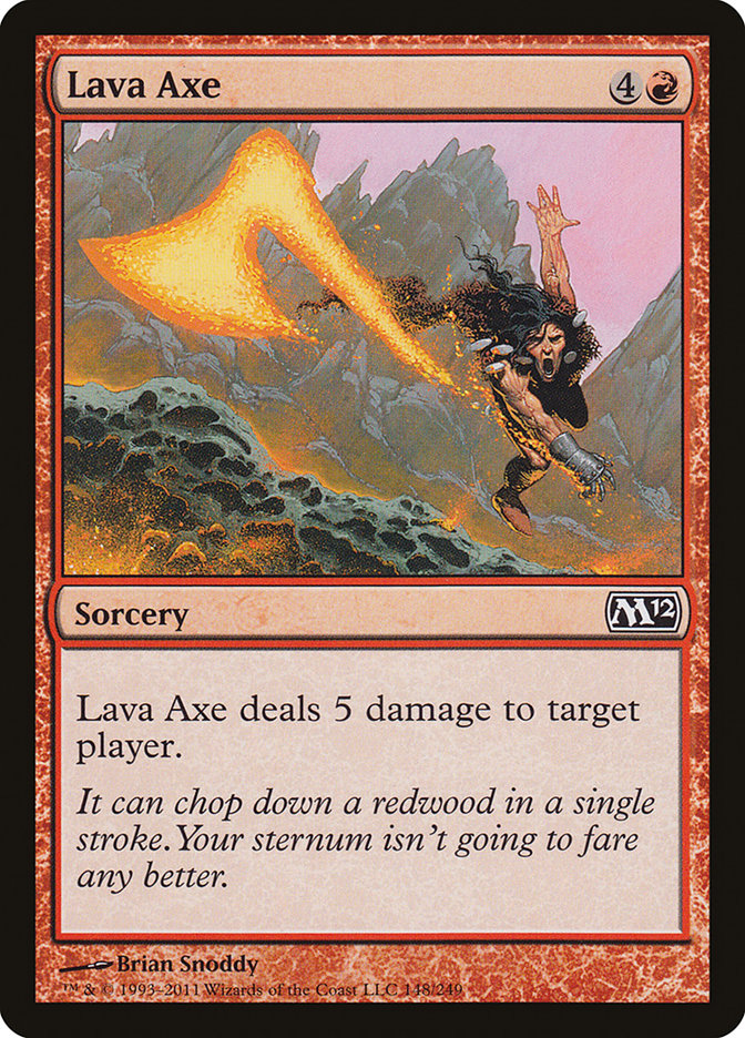 Lava Axe Magic The Gathering Magic 2012 M12
