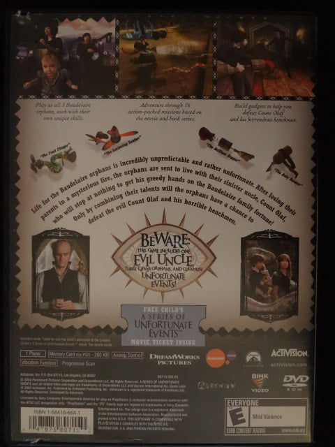 Lemony Snicket's A Series of Unfortunate Events PlayStation 2