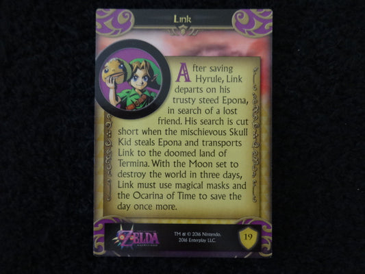 Link Enterplay 2016 Legend Of Zelda Collectable Trading Card Number 19