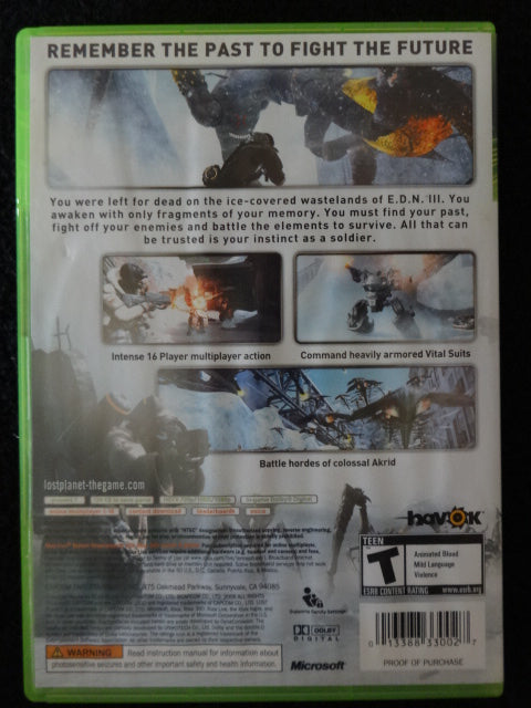 Lost Planet Extreme Condition Microsoft Xbox 360