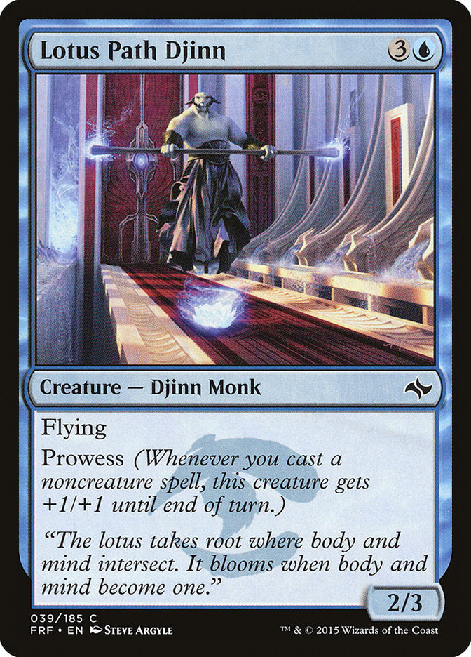 Lotus Path Djinn - Magic The Gathering - Fate Reforged