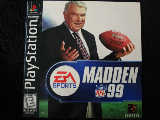 Madden '99 Sony PlayStation