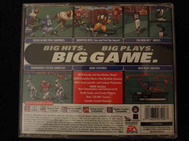 Madden '99 Sony PlayStation