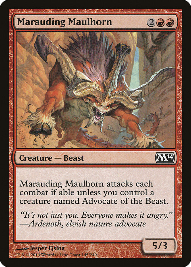 Marauding Maulhorn - Magic The Gathering - Magic 2014 M14