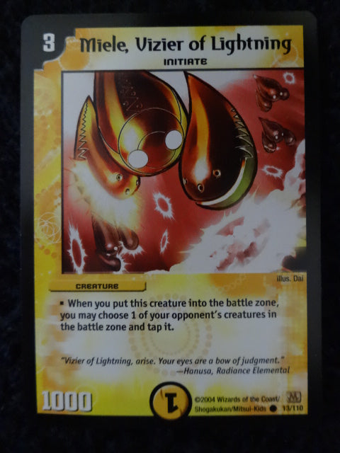 Mele Vizier of Lightning Duel Masters Trading Card