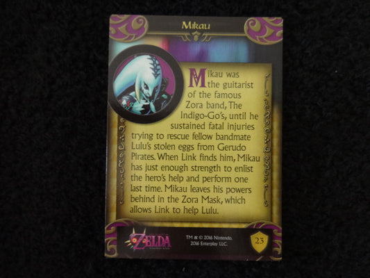 Mikau Enterplay 2016 Legend Of Zelda Collectable Trading Card Number 23