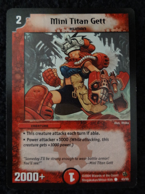 Mini Titan Gett Duel Masters Trading Card