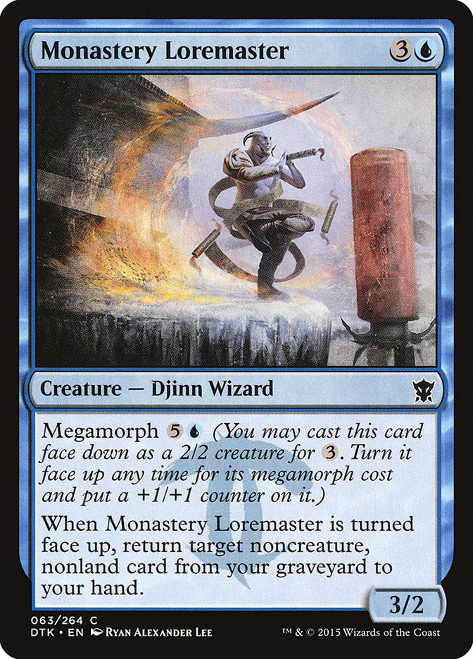 Monastery Loremaster - Magic The Gathering - Dragons of Tarkir