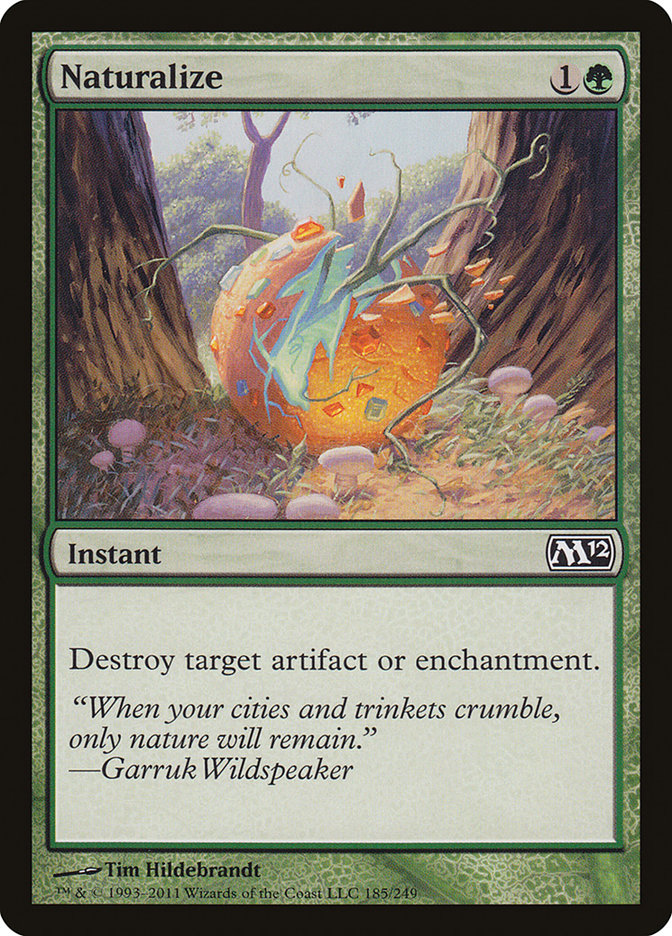Naturalize Magic The Gathering Magic 2012 M12