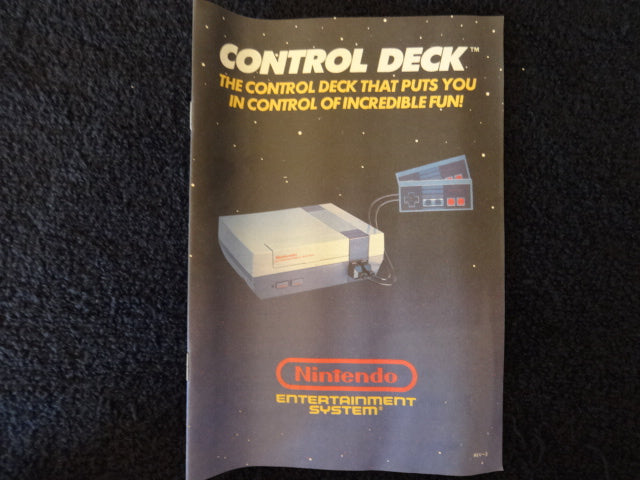 Nintendo Control Deck Instruction Booklet Nintendo Entertainment System