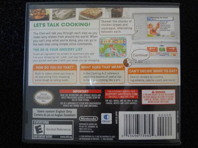 Personal Trainer Cooking Nintendo DS