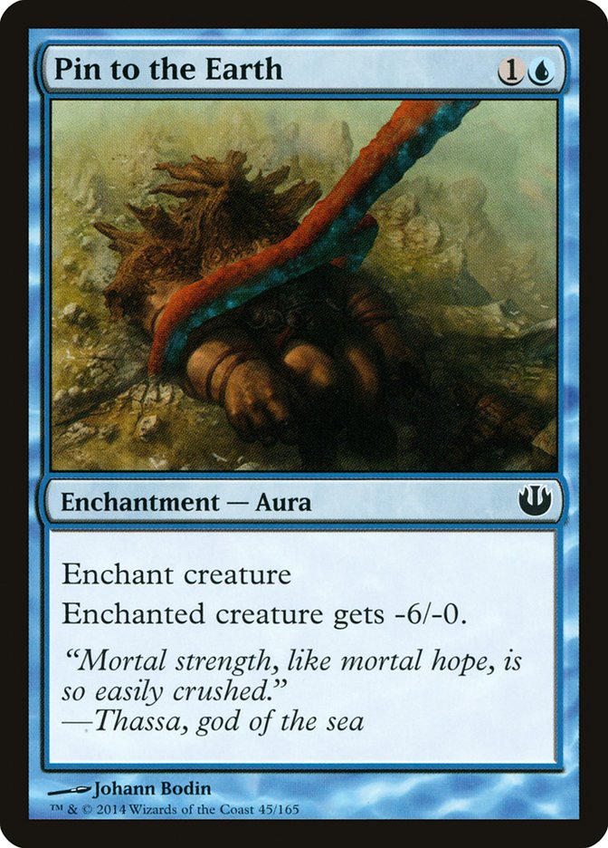 Pin to the Earth Magic The Gathering Journey Into Nyx