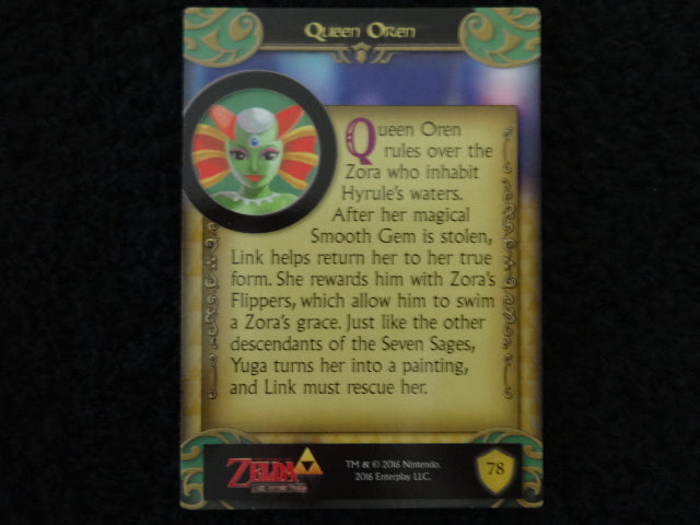 Queen Oren Enterplay 2016 Legend Of Zelda Collectable Trading Card Number 78