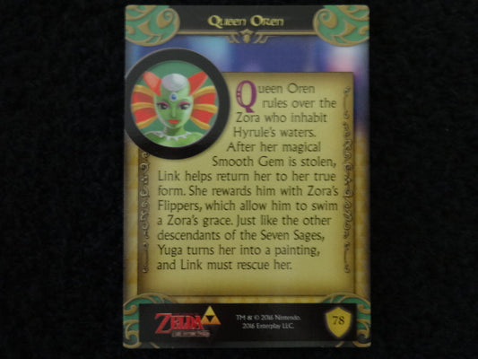 Queen Oren Enterplay 2016 Legend Of Zelda Collectable Trading Card Number 78