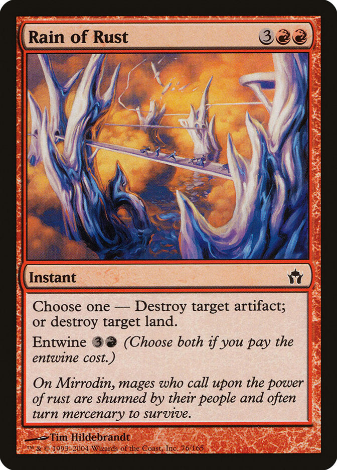 Rain of Rust - Magic The Gathering - Fifth Dawn