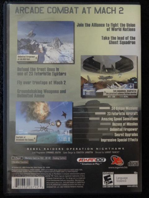 Rebel Raiders Operation NightHawk Sony PlayStation 2