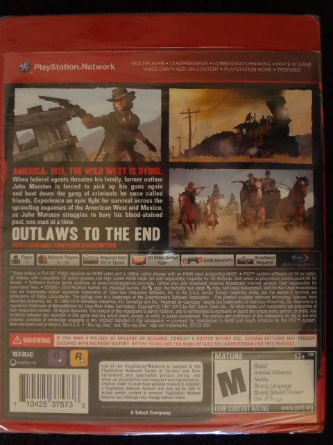 Red Dead Redemption Sony PlayStation 3