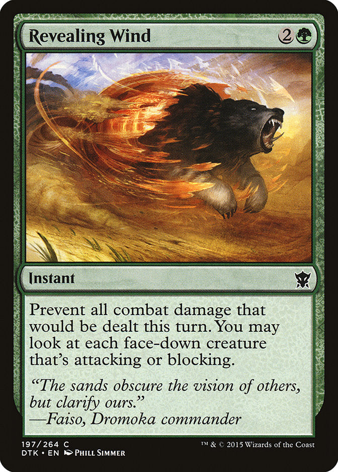 Revealing Wind - Magic The Gathering - Dragons of Tarkir