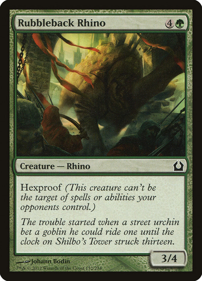Rubbleback Rhino Magic The Gathering Return to Ravnica
