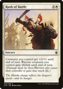 Rush of Battle - Magic The Gathering - Khans of Tarkir