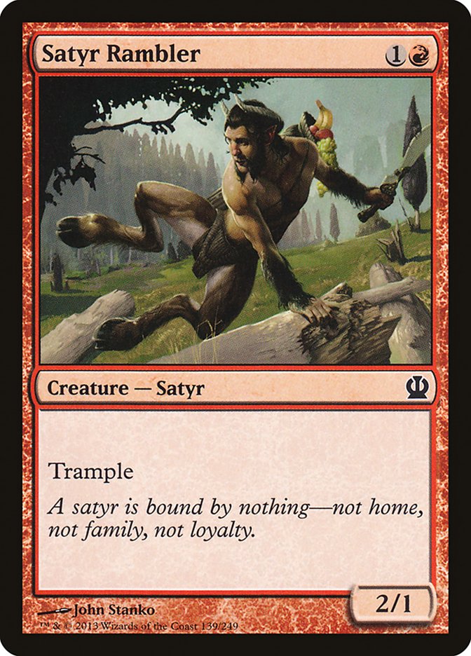 Satyr Rambler Magic The Gathering Theros