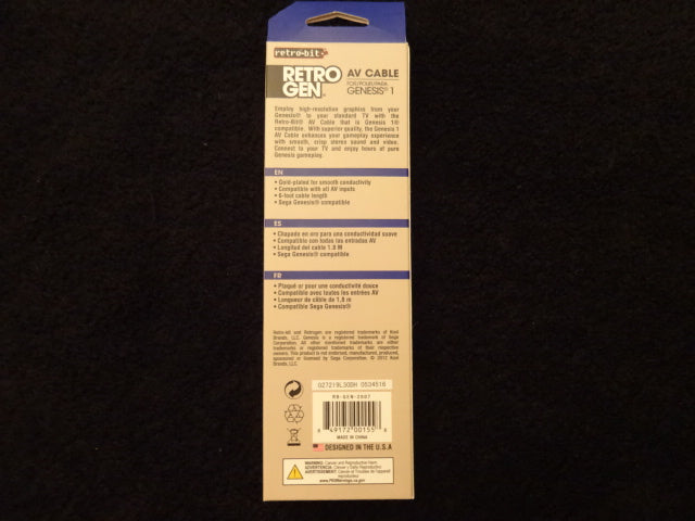 Sega Genesis Model 1 AV Cable