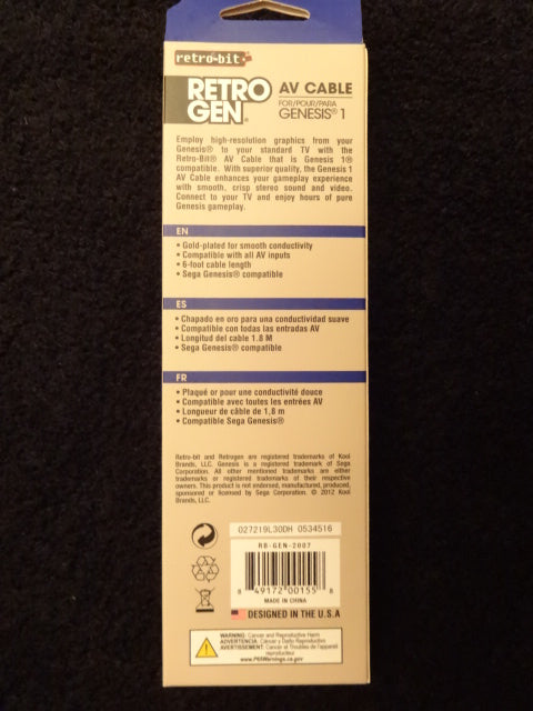 Sega Genesis Model 1 AV Cable