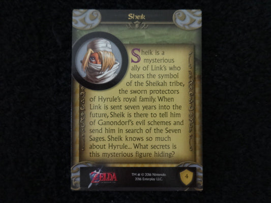 Sheik Enterplay 2016 Legend Of Zelda Collectable Trading Card Card Number 4