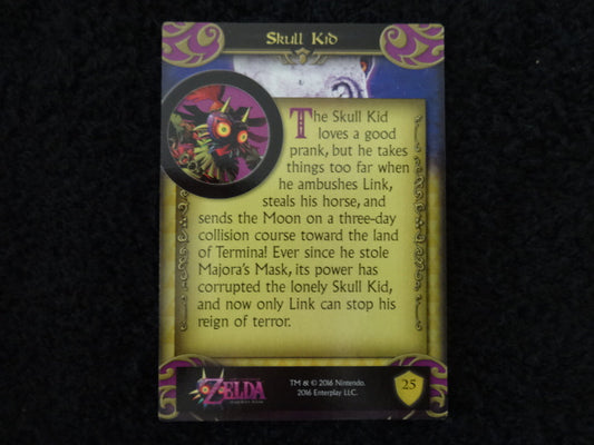 Skull Kid Enterplay 2016 Legend Of Zelda Collectable Trading Card Number 25