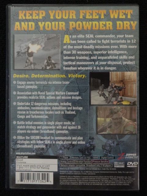 Socom U.S. Navy Seals Sony PlayStation 2