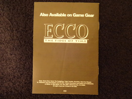 Sonic Triple Trouble Sega Game Gear